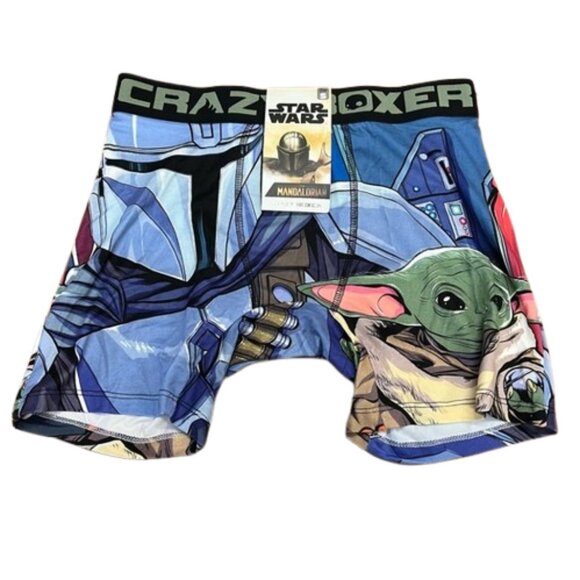 Star Wars Mandalorian NWT Crazy Boxers Boxer Briefs SMALL - Picture 1 of 6